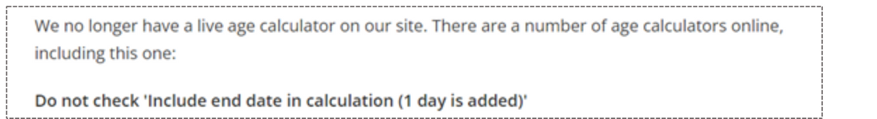 chronological age calculator pearson
